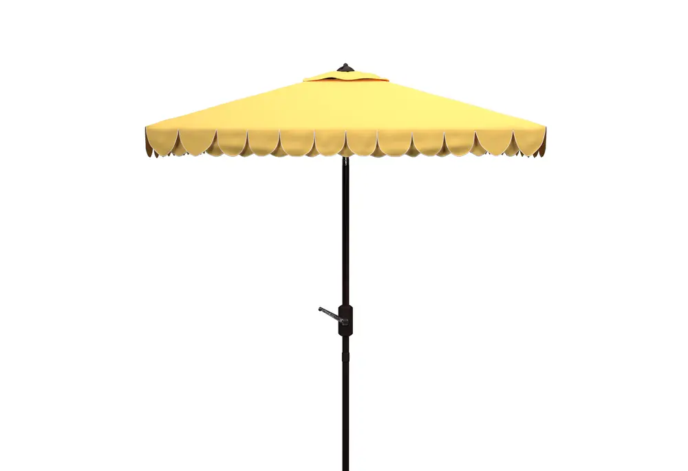 Valance 7.5Ft Square Crank Umbrella W/ Auto Tilt