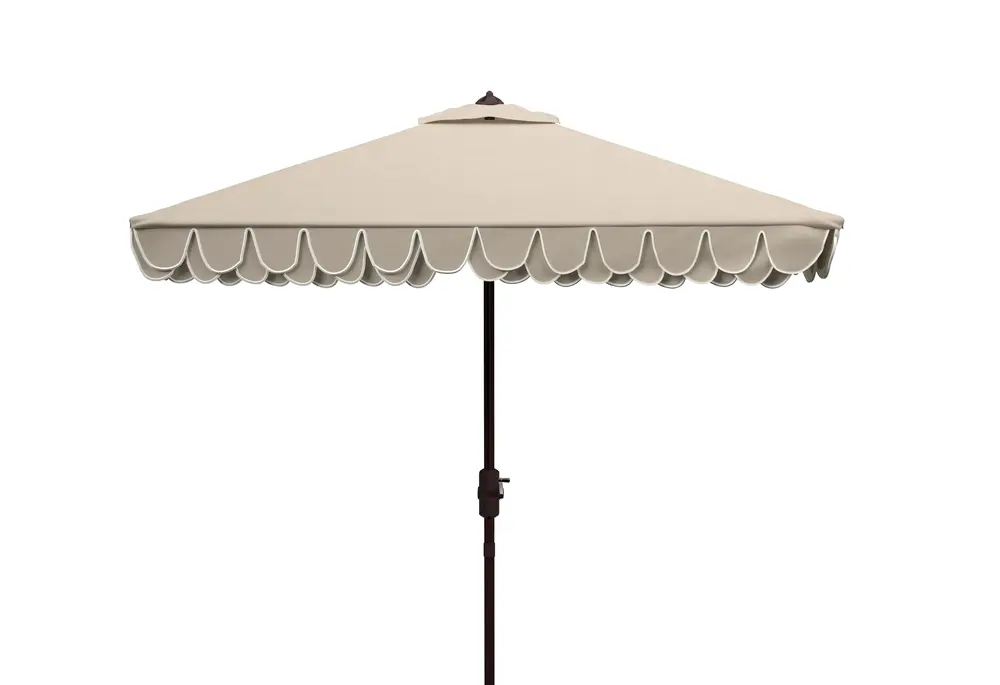 Valance 7.5Ft Square Crank Umbrella W/ Auto Tilt