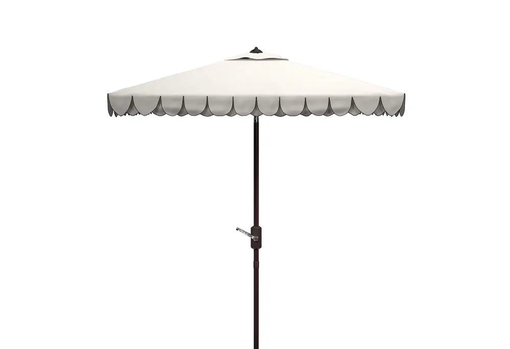 Valance 7.5Ft Square Crank Umbrella W/ Auto Tilt