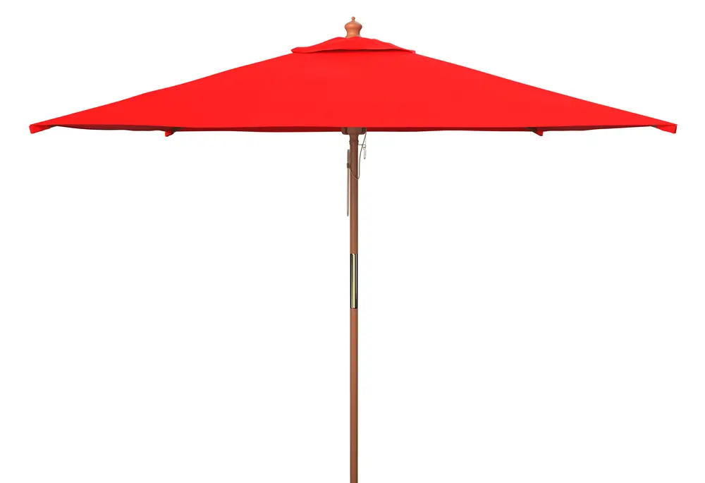 Cannes 7.5Ft Square Wood Umbrella (No Tilt)