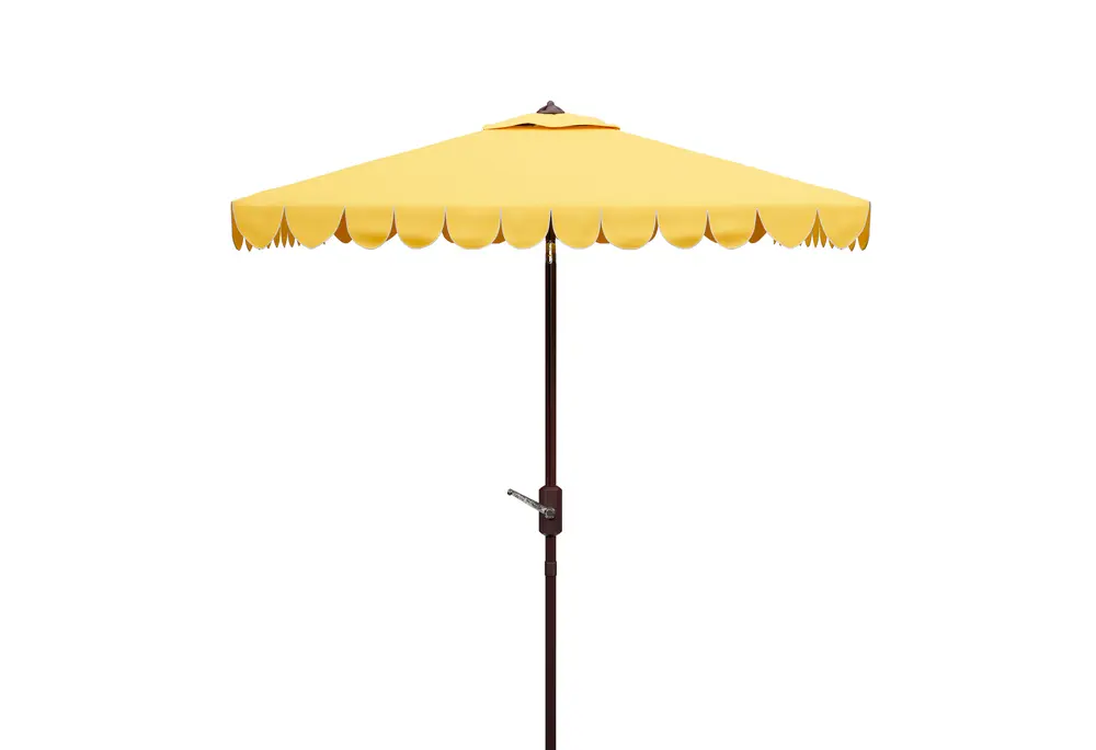 Venice 7.5Ft Square Crank Umbrella W/ Button Tilt