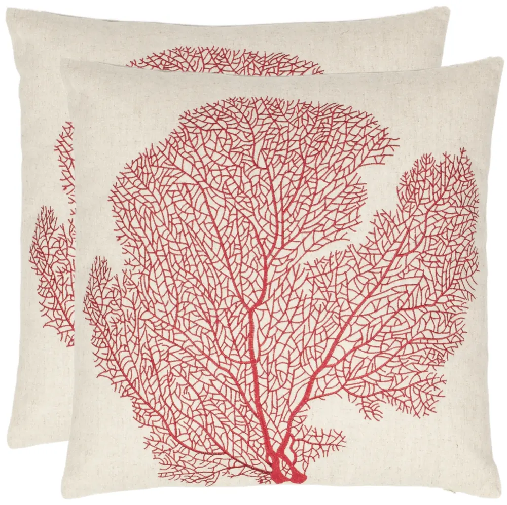 Spice Fan Coral  Pillow