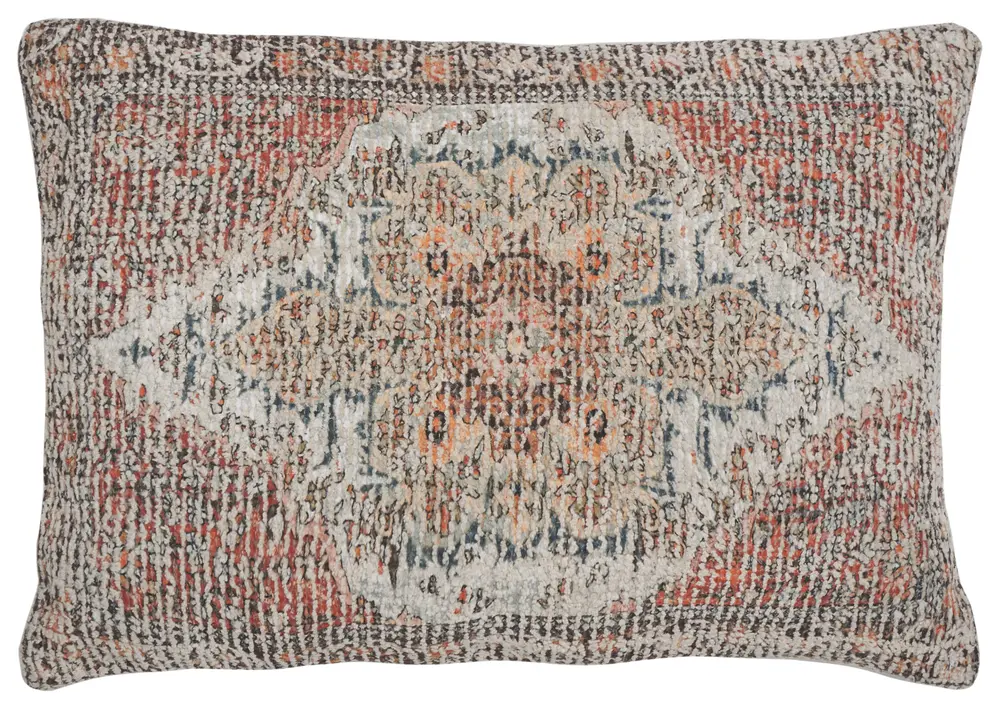 Ara, 16 X 22, Rust, Cotton/Polyester Lumbar Pillow