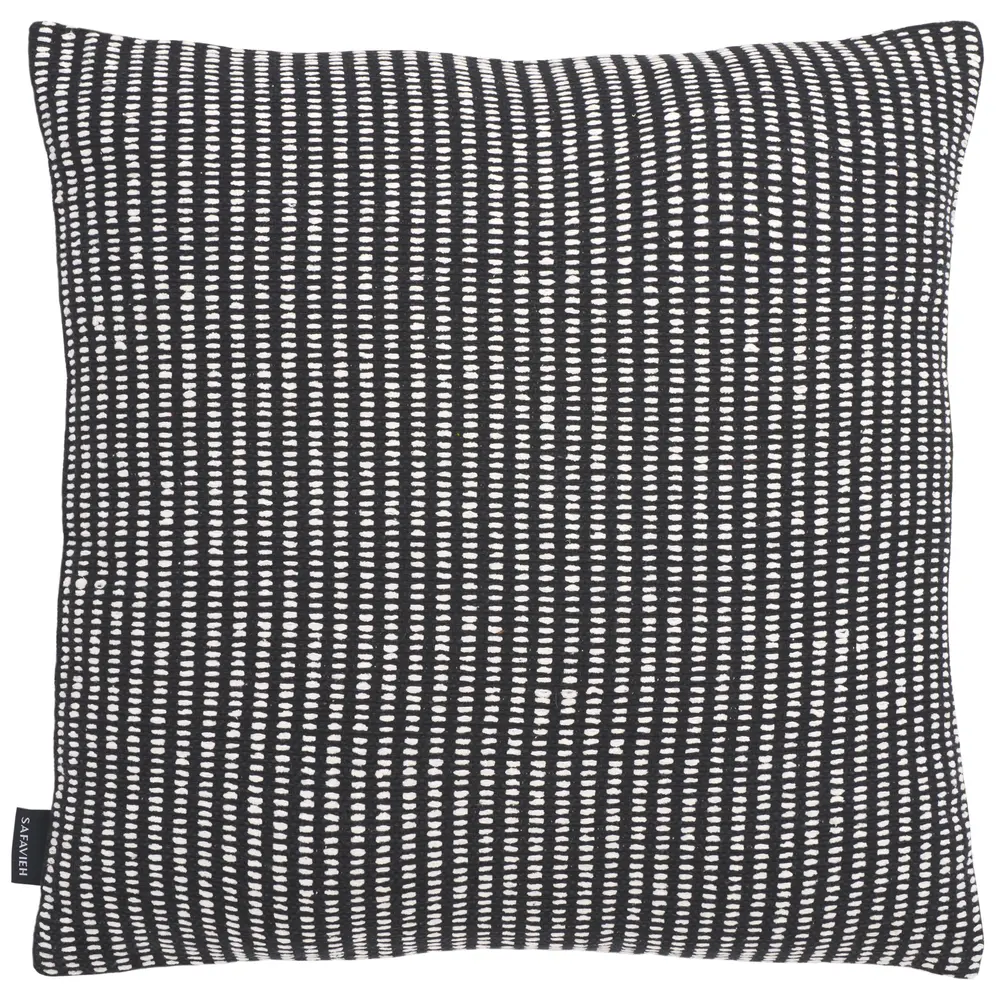 Maricela, 20 X 20, Black/White, Cotton Pillow