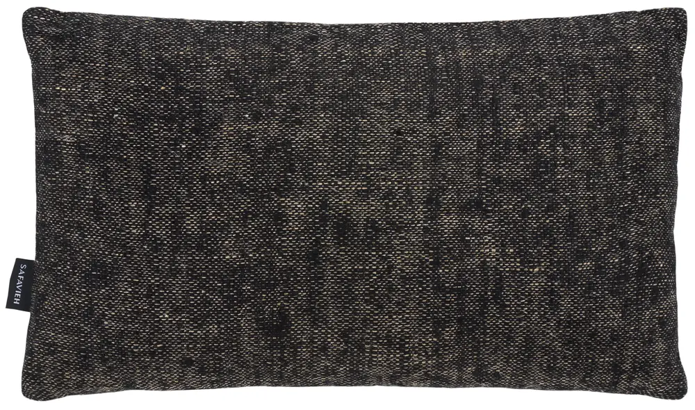 Rowe, 12 X 20, Black/Natural, Cotton Lumbar Pillow