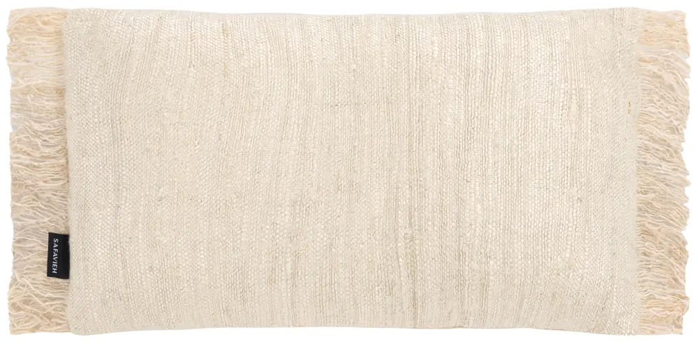 Rowe, 12 X 20, Cream, Cotton Lumbar Pillow