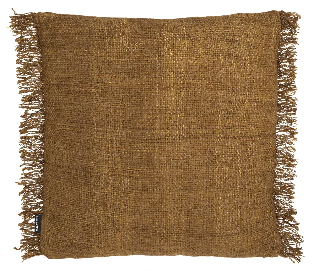 Lumiza, 20 X 20, Rust, Cotton Pillow