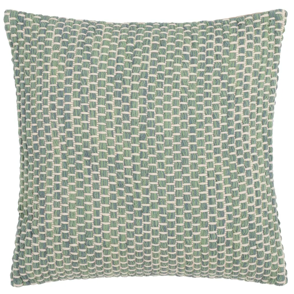 Ina, 20 X 20, Green, Cotton Pillow