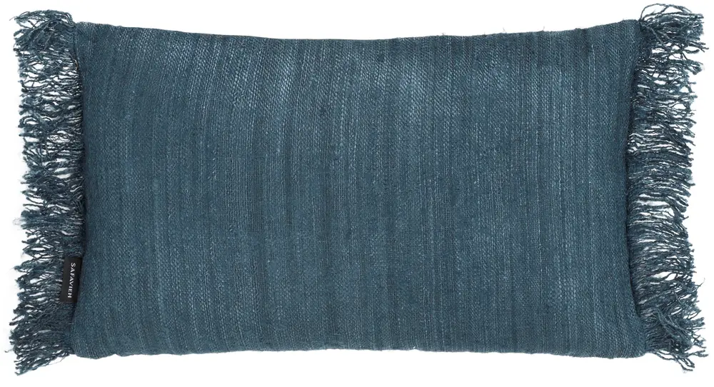 Nalu, 12 X 20, Teal, Cotton Lumbar Pillow