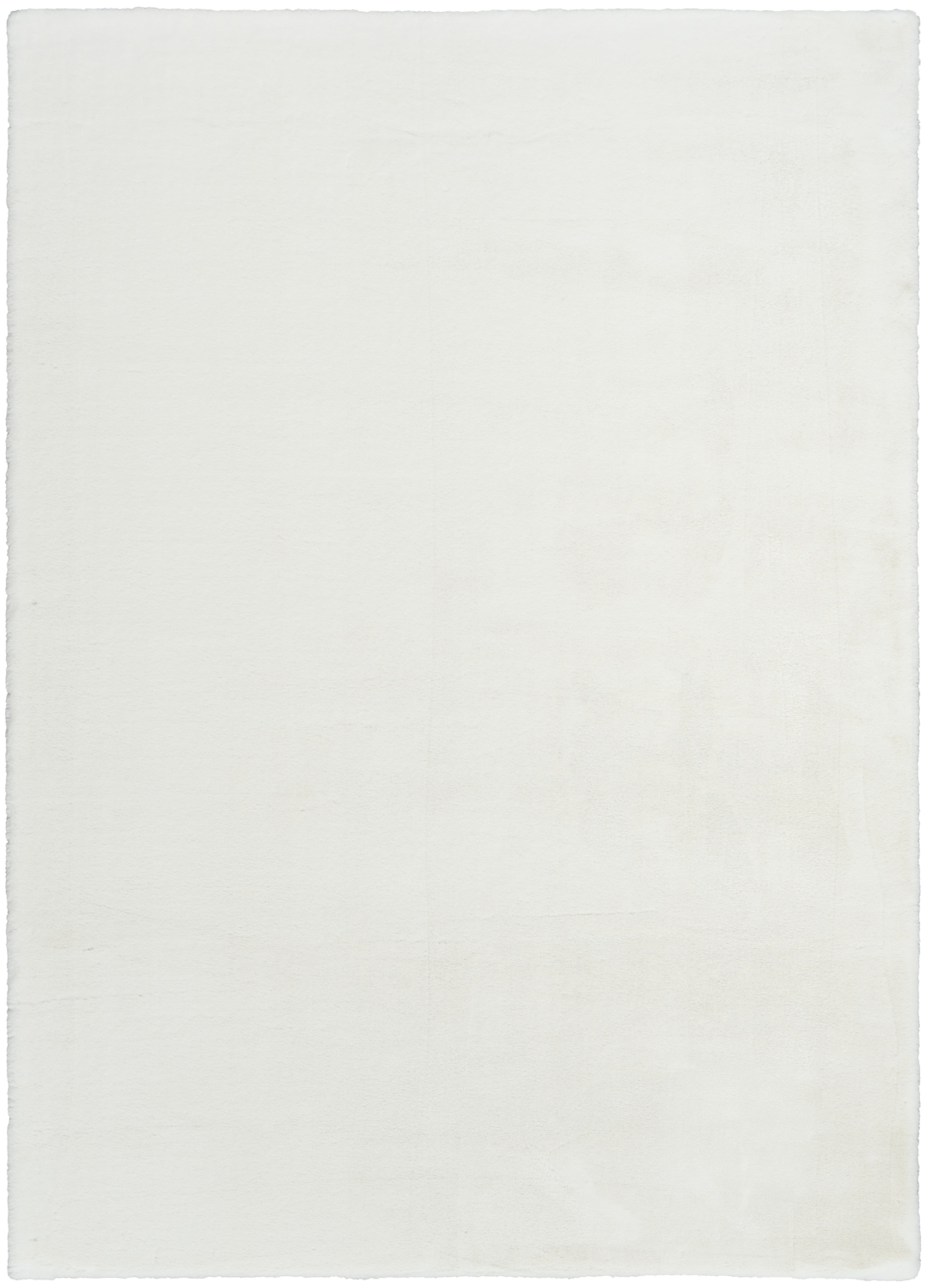 Nourison Soft Plush Rabbit Fur 4' x 6' White Contemporary Indoor Rug