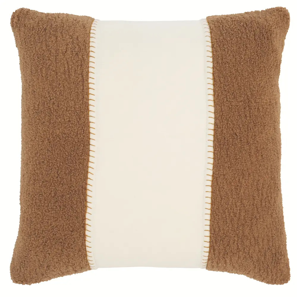 Camdyn, 20 X 20, Camel/Ivory, Polyester/Wool Pillow