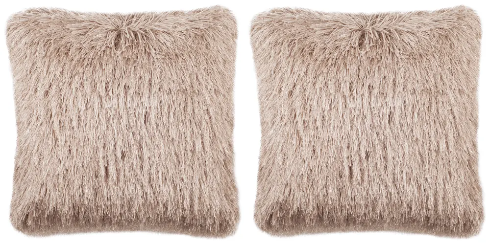 Shag Modish Metallic Pillow