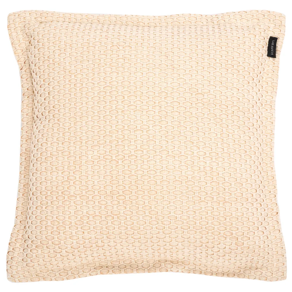 Demi, 18 X 18, Ivory, Cotton Pillow