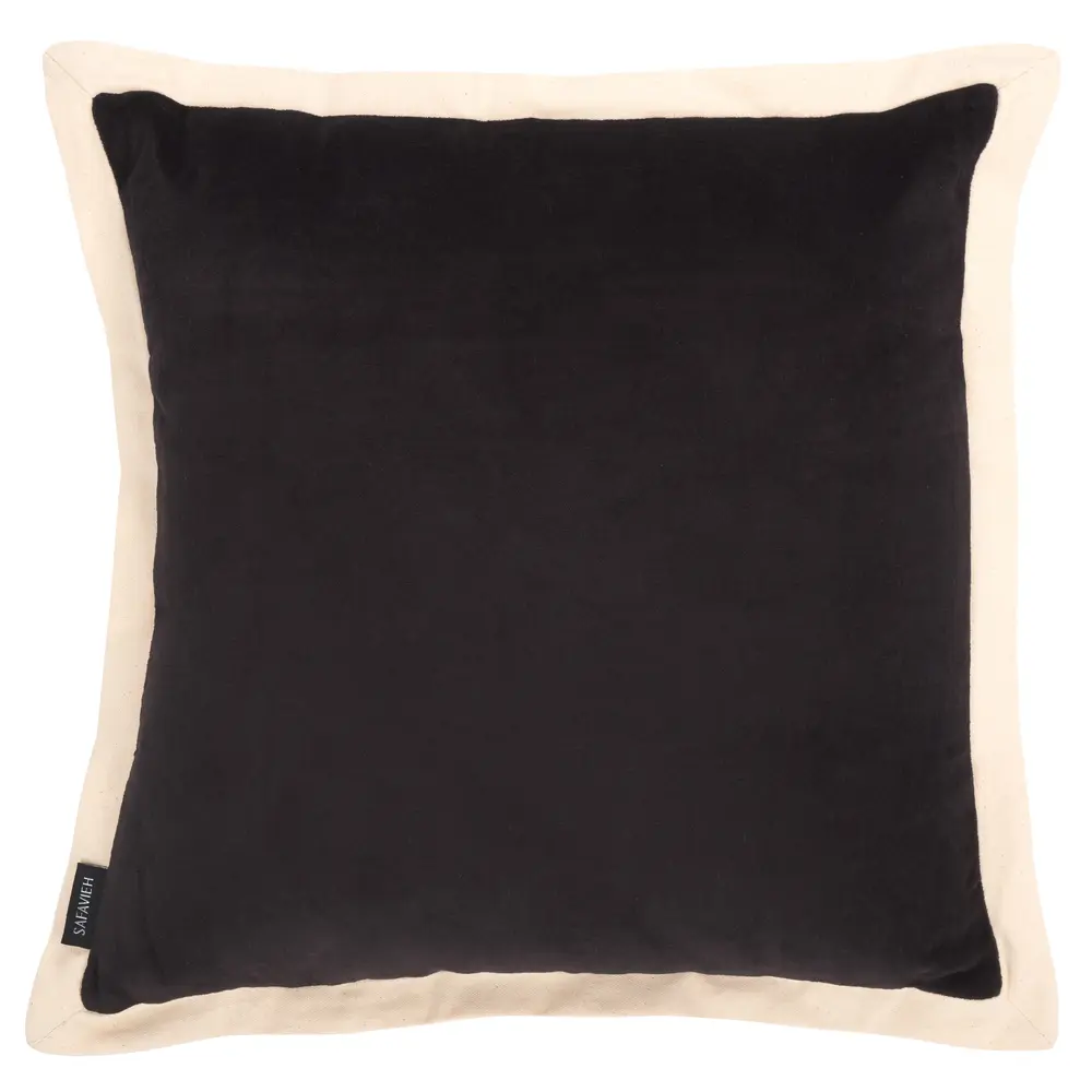 Jordy, 18 X 18, Black/Natural, Cotton Pillow