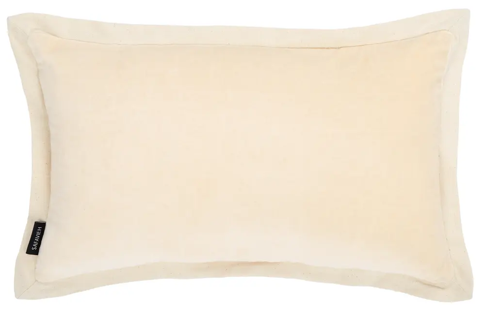Jordy, 12 X 20, Ivory/Natural, Cotton Lumbar Pillow