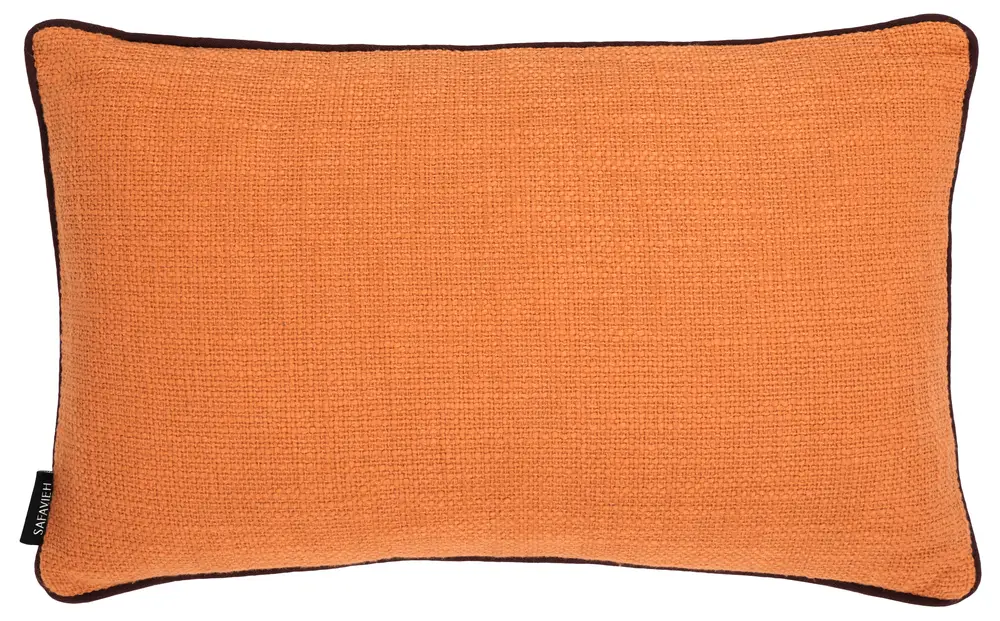 Dani, 12 X 20, Rust/Brown, Cotton Lumbar Pillow