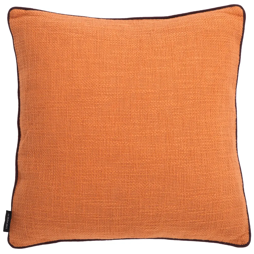 Dani, 18 X 18, Rust/Brown, Cotton Pillow