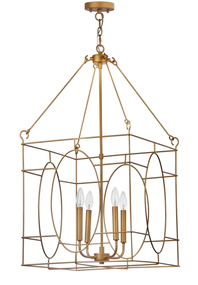 Margot 4 Light 18 Inch Dia Adjustable Pendant