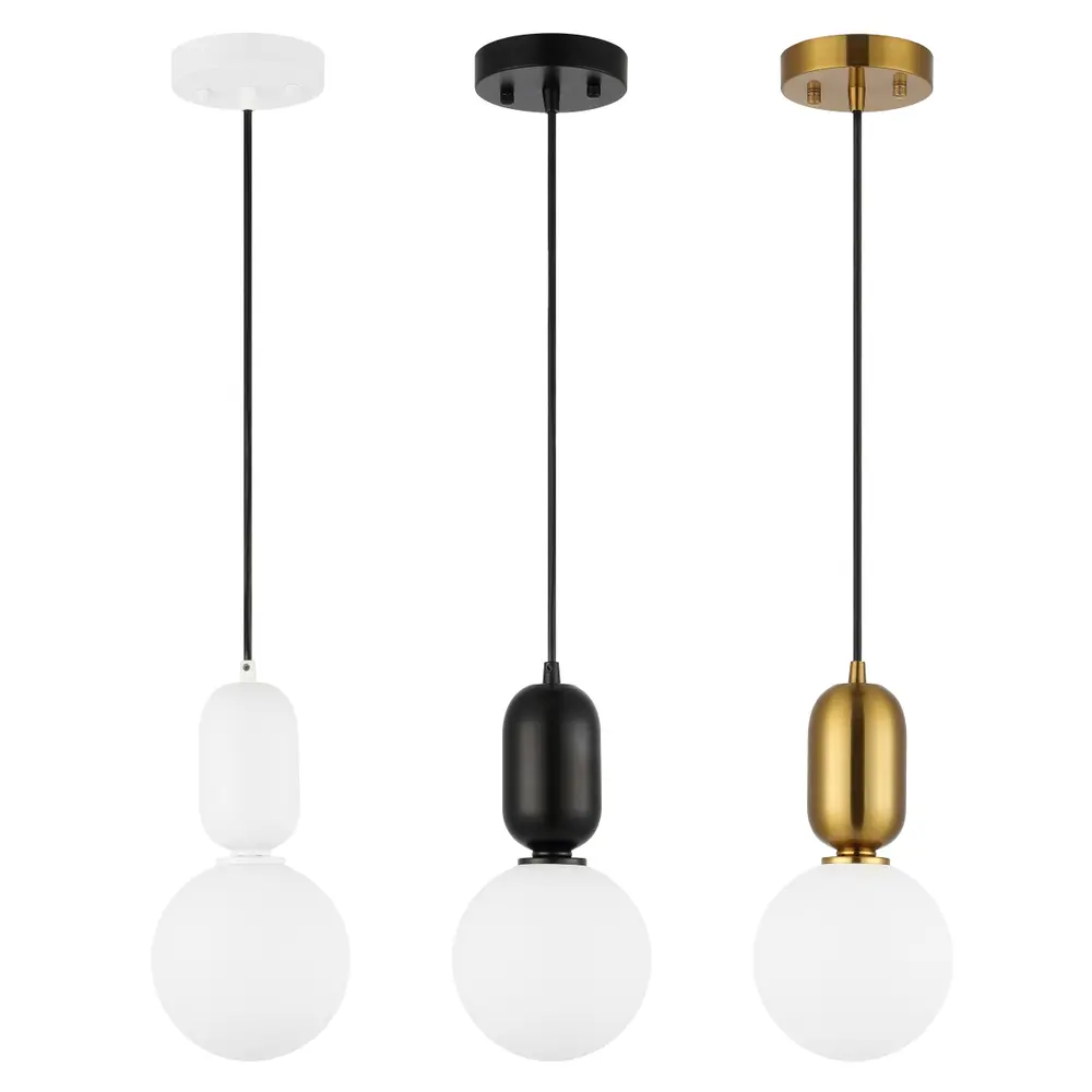 Amagiri, 6 Inch, Assorted, Glass/Iron Pendant Set Of 3