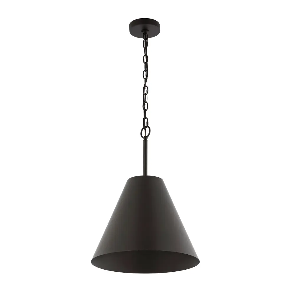 Jenner, 15 Inch, Oil Rubbed Bronze, Iron Pendant