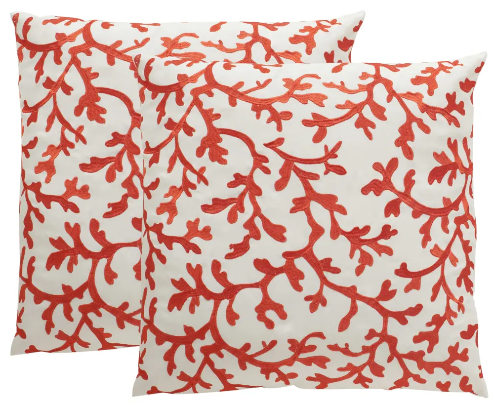 Coral All Over  Pillow