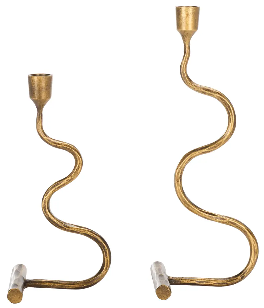 Zobi Taper Candlestick Set Of 2