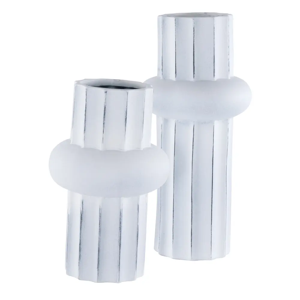 Croix Ceramic Vase Set Of 2