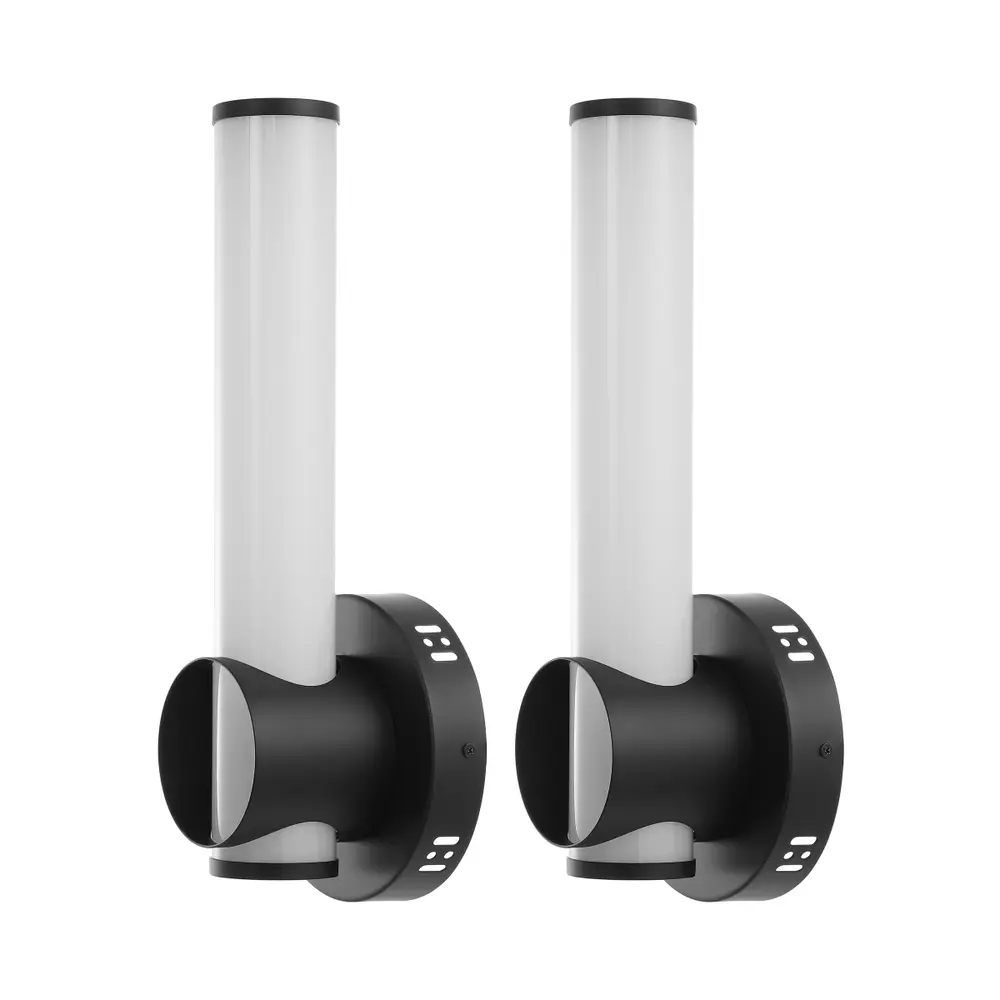 Toia, Led Light, 4.375 Inch, Black, Acrylic/Iron Wall Sconce Set Of 2