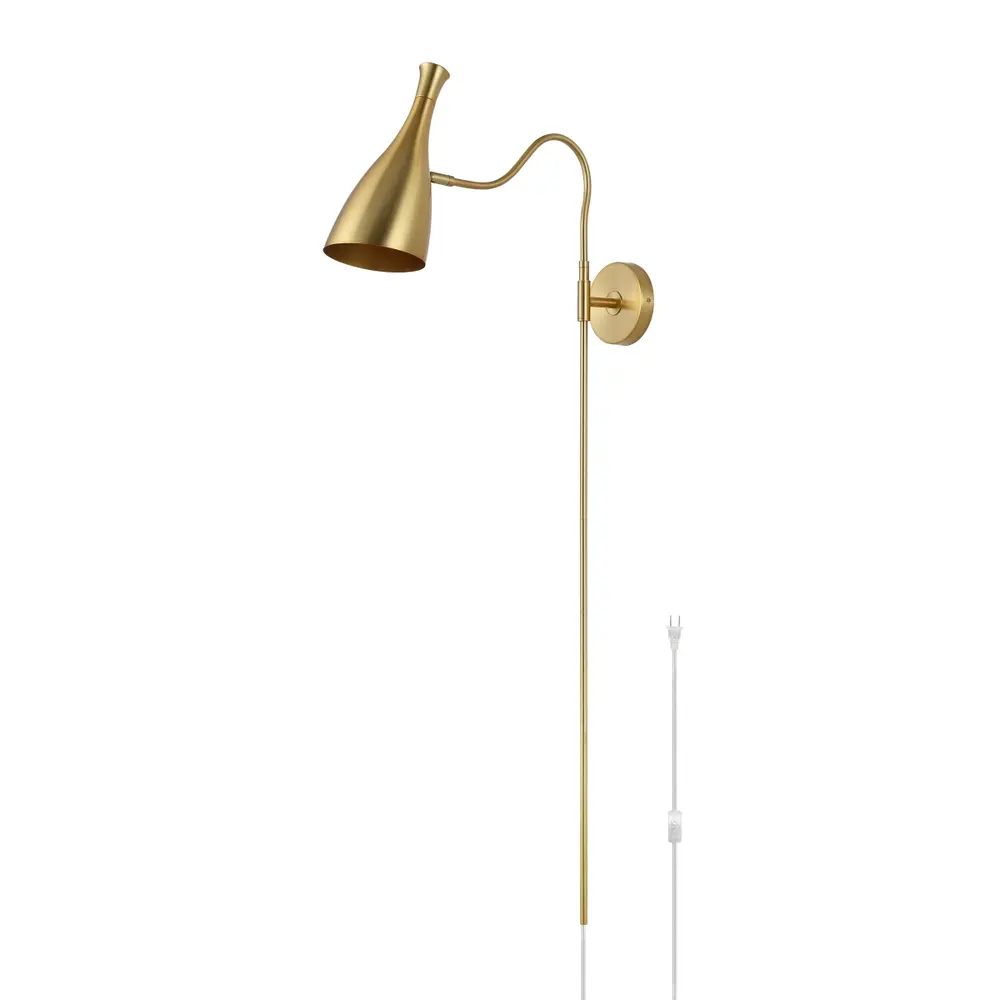 Hellene, 18 Inch, Brass, Iron Wall Sconce