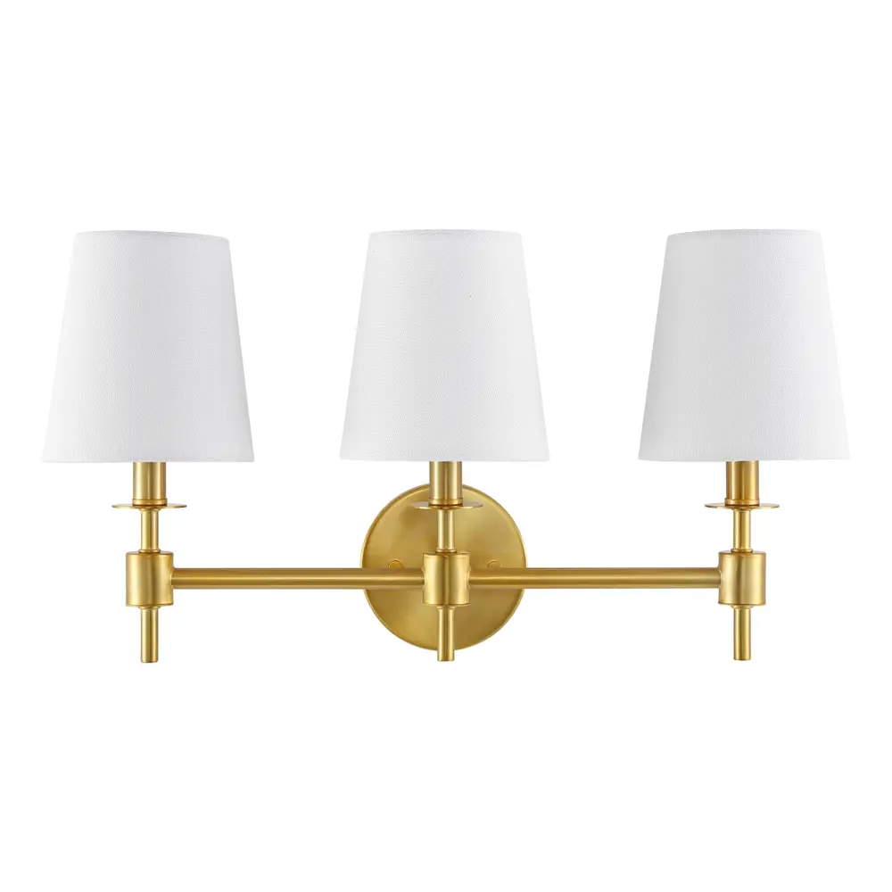 Davielle, 3 Light, 21 Inch, Brass, Iron Wall Sconce