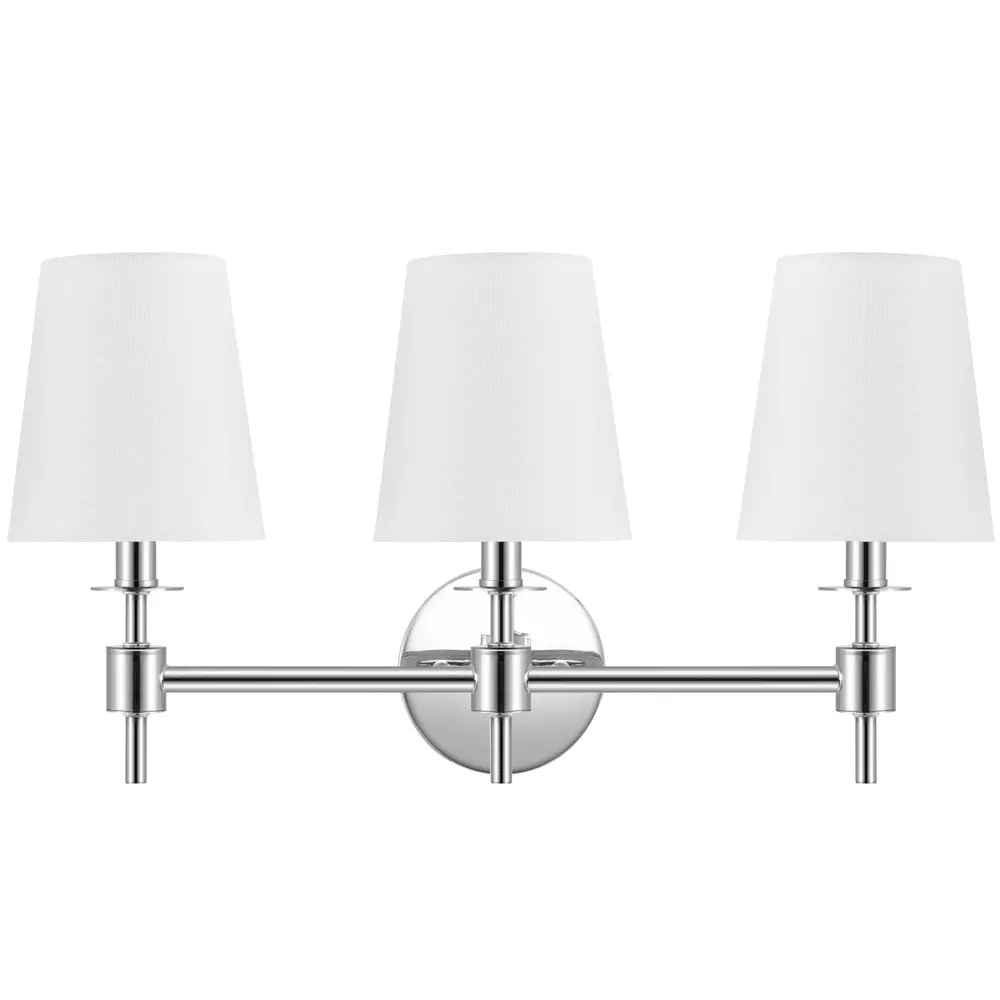 Davielle, 3 Light, 21 Inch, Chrome, Iron Wall Sconce