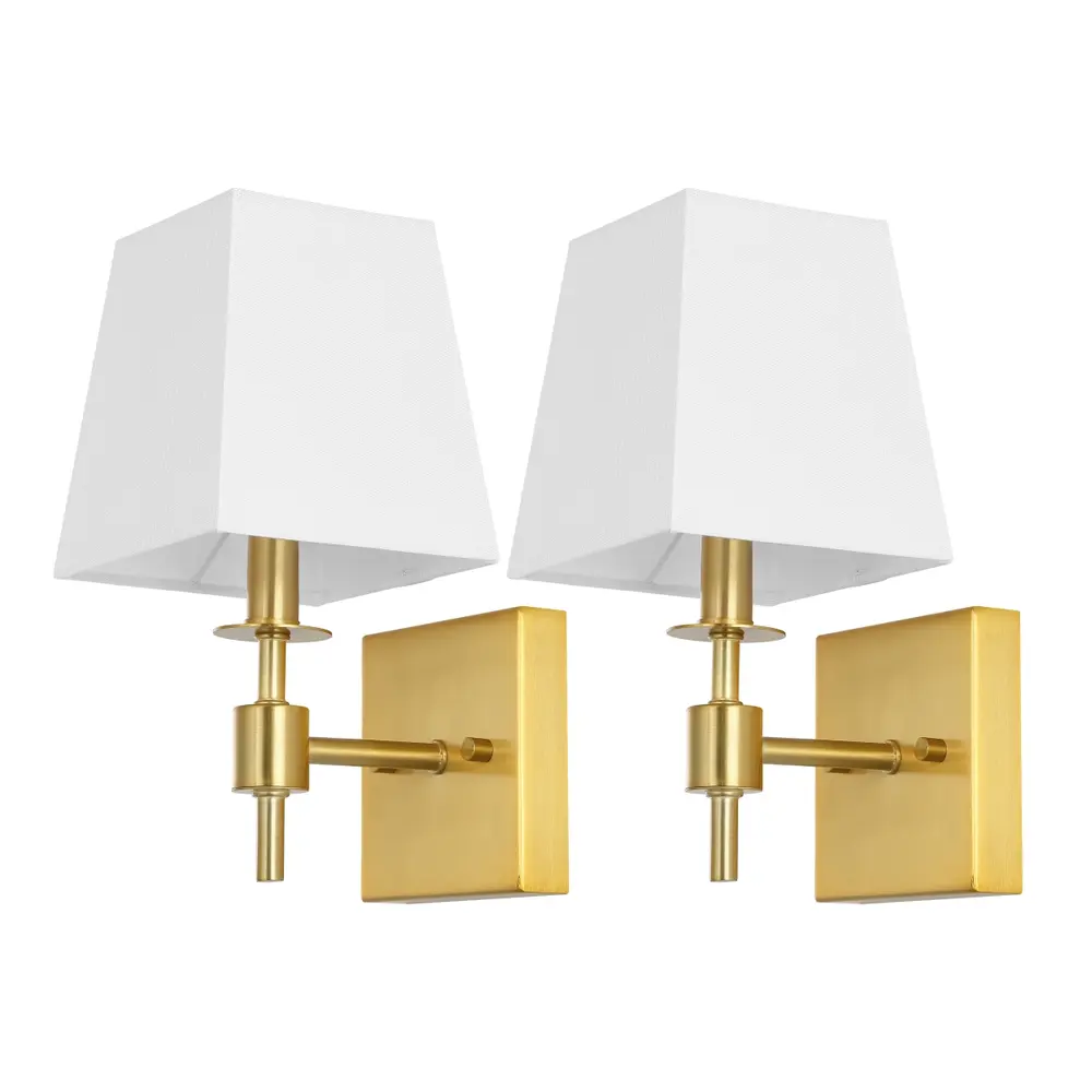 Clauren, 7.25 Inch, Brass, Iron Wall Sconce Set Of 2