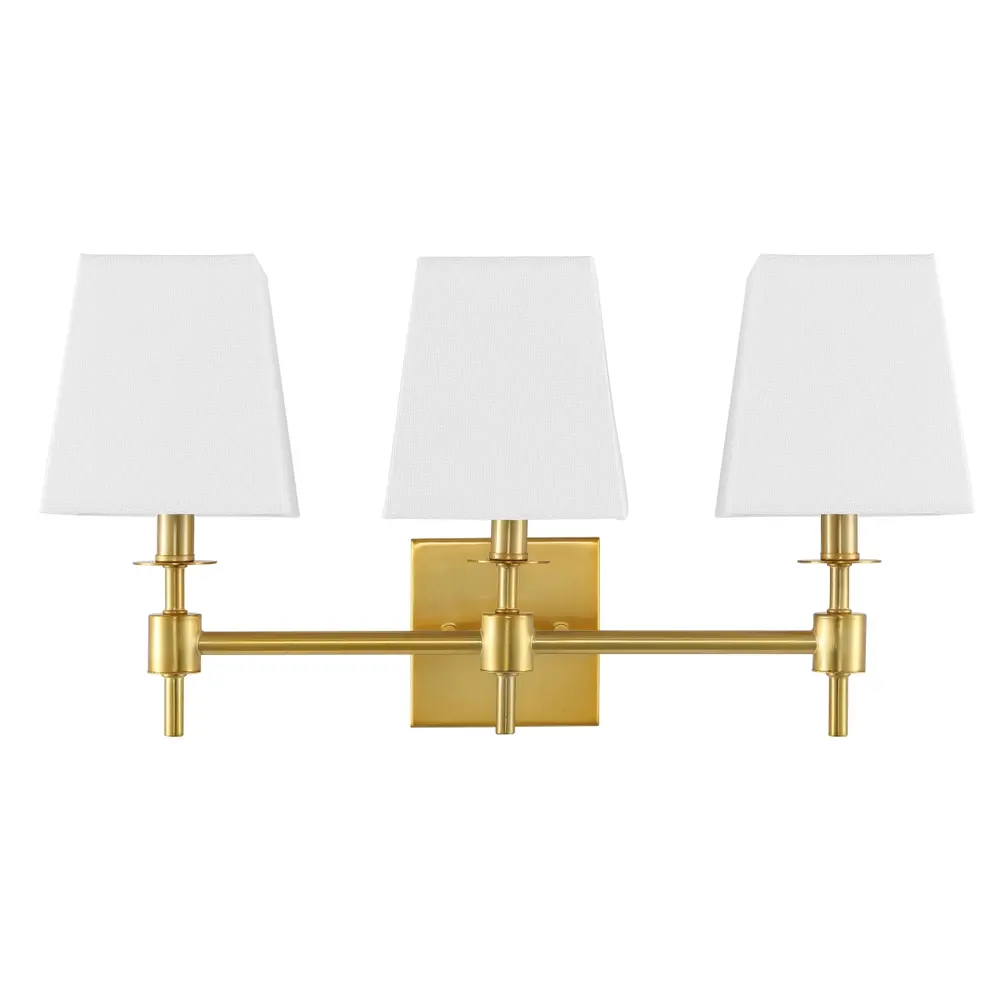 Clelia, 3 Light, 21.25 Inch, Brass, Iron Wall Sconce