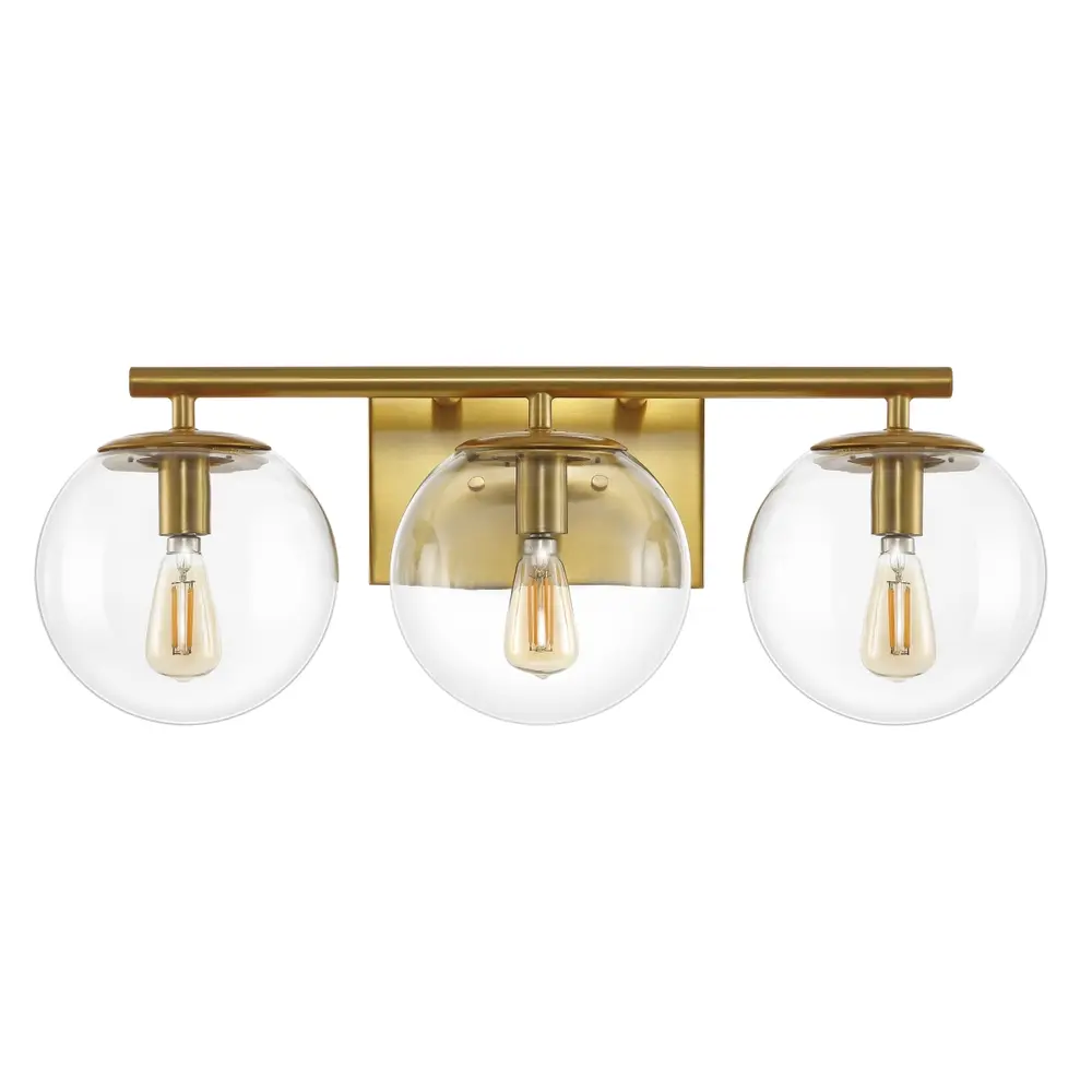 Charlene, 3 Light, 19.75 Inch, Brass, Iron/Glass Wall Sconce Set Of 2