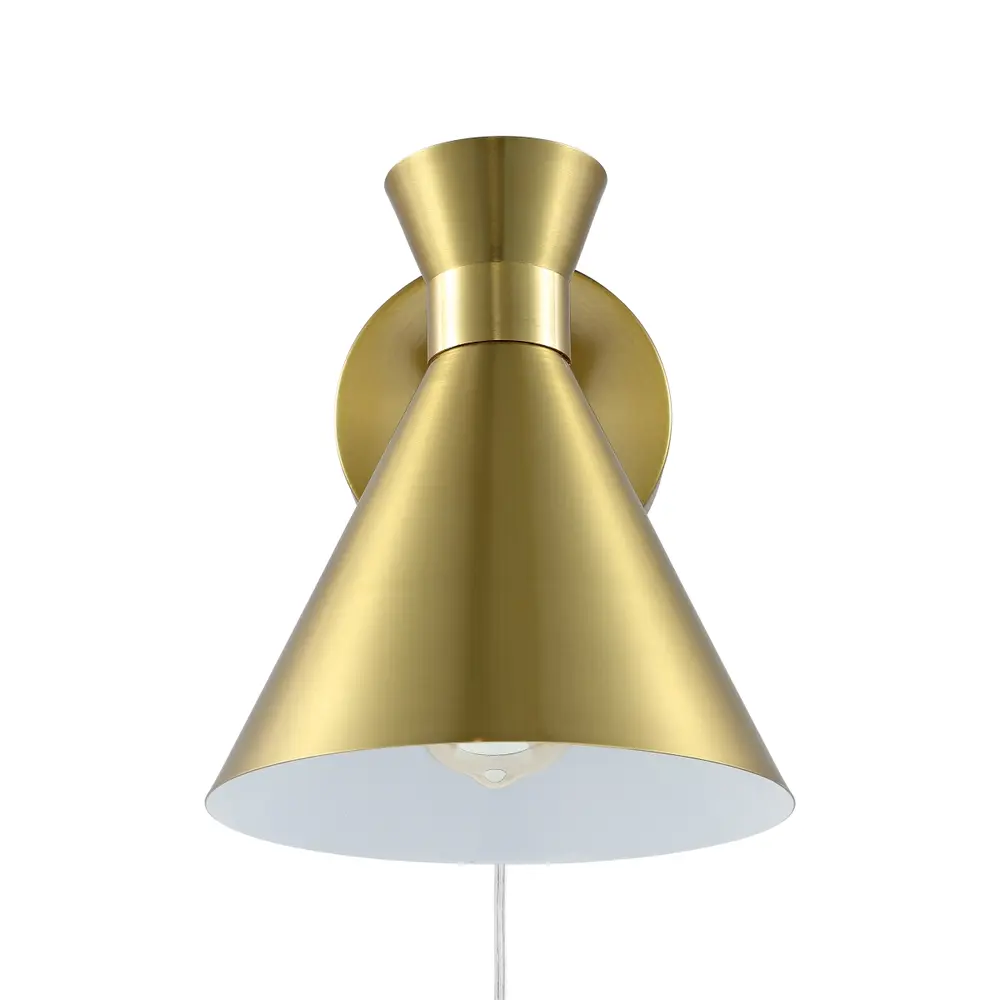 Jordie, 9.25 Inch, Brass, Iron Wall Sconce