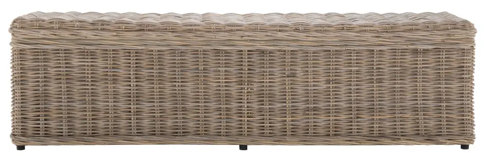 Caius Wicker Bench With Storage