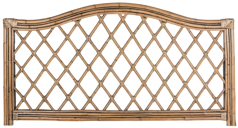Gabrielle Brown/Multi Wicker Headboard