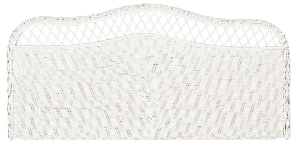 Sephina White Rattan Headboard