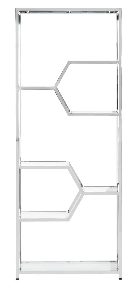 Benoit Chrome Bookcase