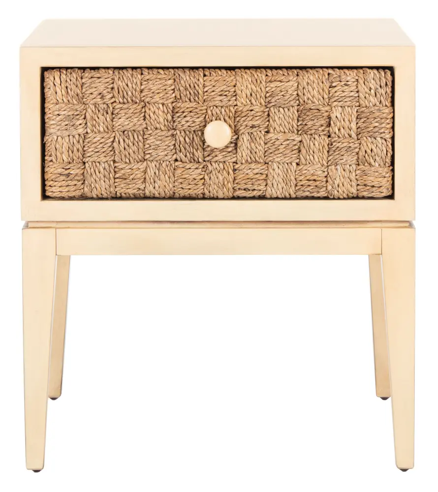 Armand Woven Wood Nightstand