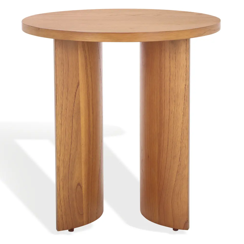 Audriella Round Wood Accent Table