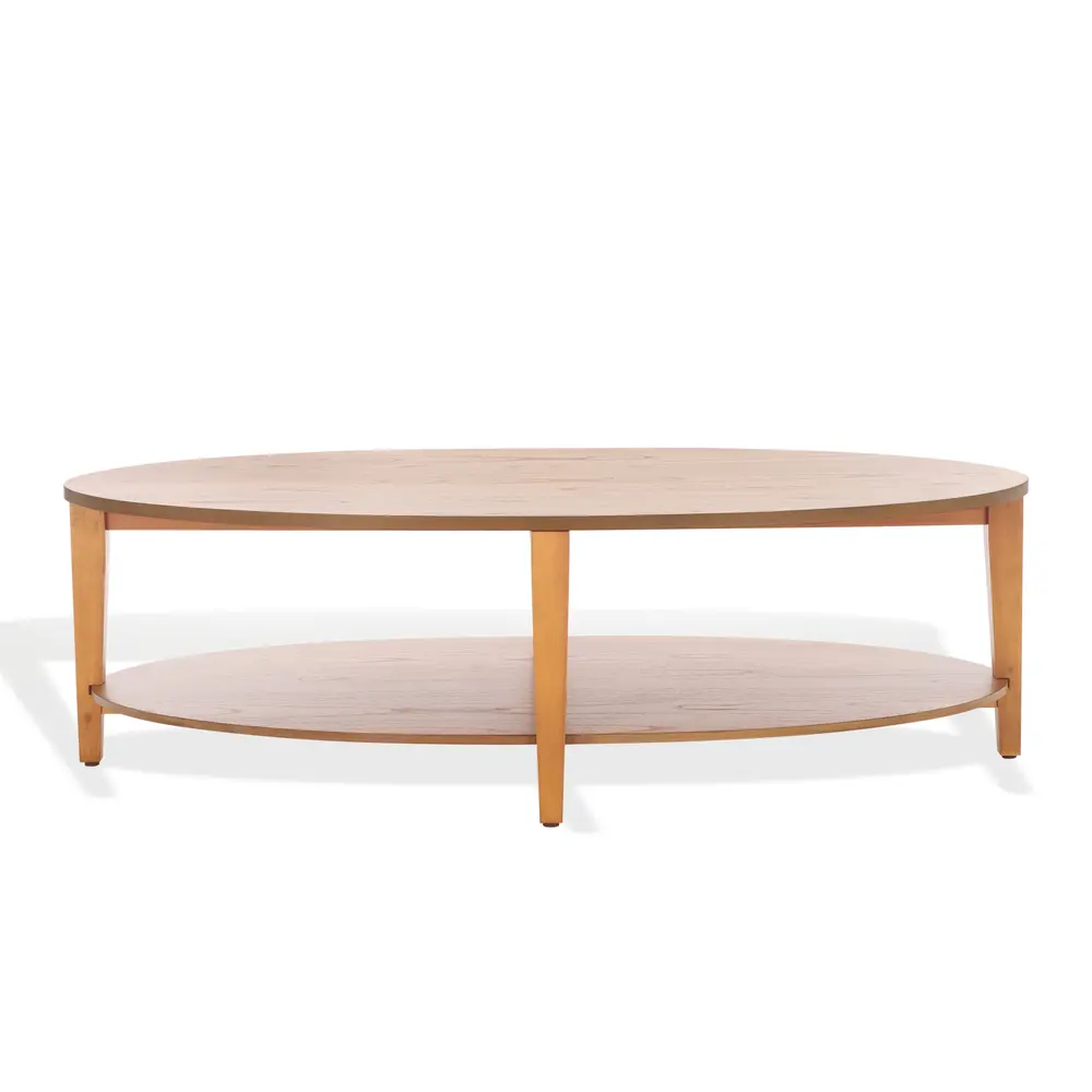 Leonardi Oval Wood Coffee Table
