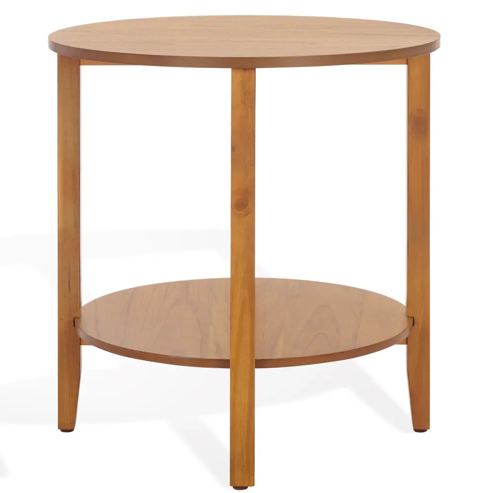 Leonardi Round Wood Accent Table