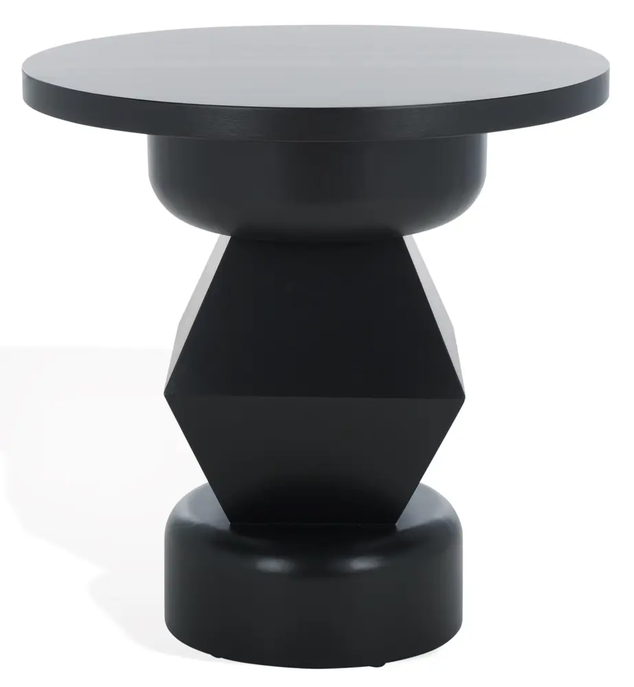 Jaymee Round Wood Accent Table