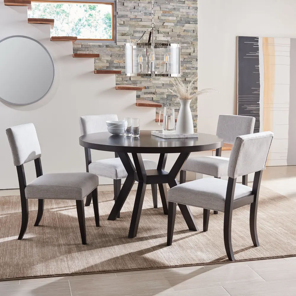Luis Round Wood Dining Table