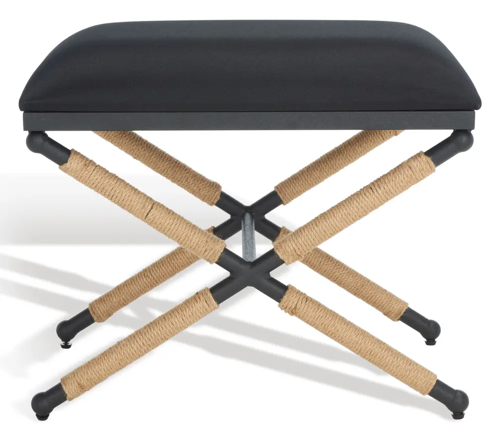 Carmelo Hemp Wrapped Ottoman