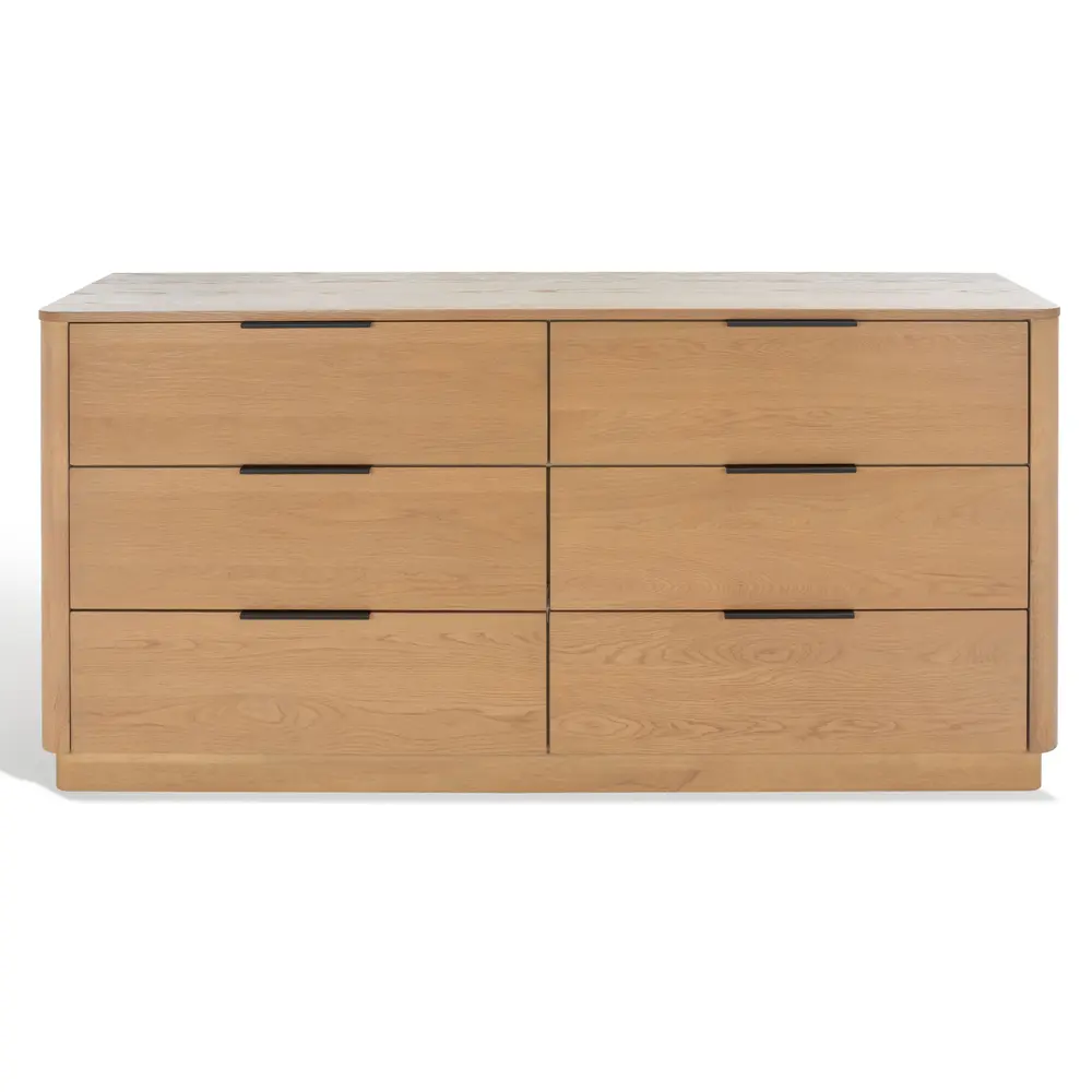 Gabrietta 6 Drawer Wood Dresser