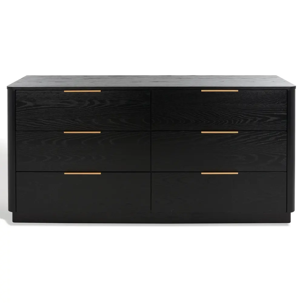 Gabrietta 6 Drawer Wood Dresser