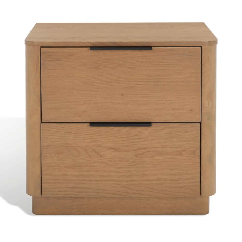 Gabrietta 2 Drawer Wood Nightstand
