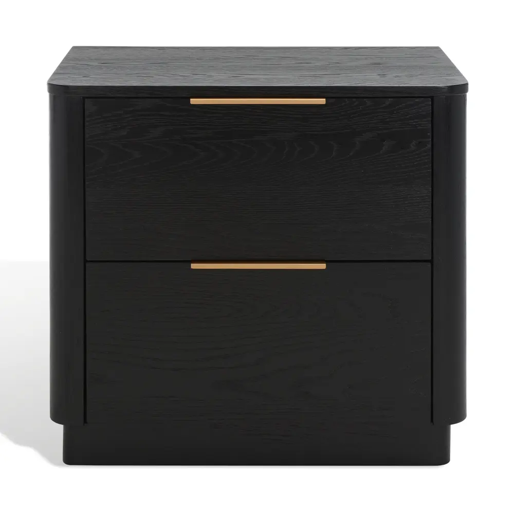 Gabrietta 2 Drawer Wood Nightstand